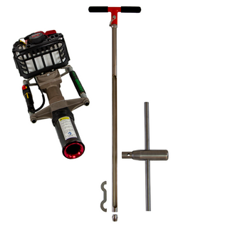 1 X 36 Replaceable Tip Soil Probe (24 Window) Gas Hammer Kit, Hex Quick Pin